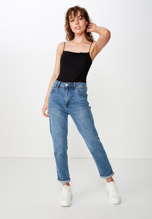 Cotton On - Carissa straight back bodysuit - black