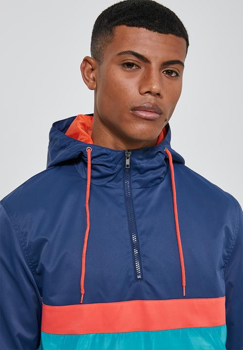 Superbalist - Colour-blocked half-zip anorak - multi