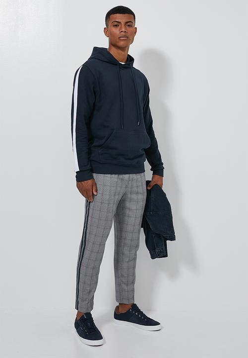 Superbalist - Side stripe pullover sweat hoodie - navy