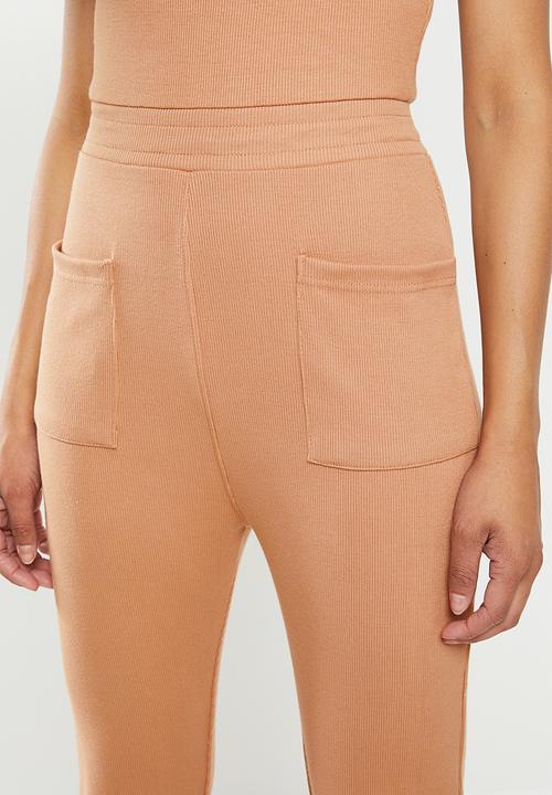 Missguided - Rib pocket jumpsuit - brown 