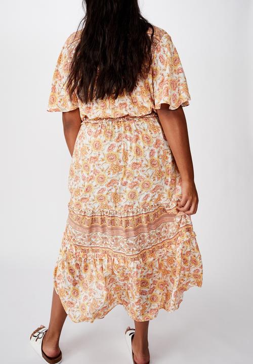 Cotton On - Curve tiered maxi dress - multi