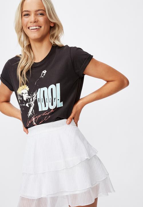 Cotton On - Piper mini skirt - white lurex