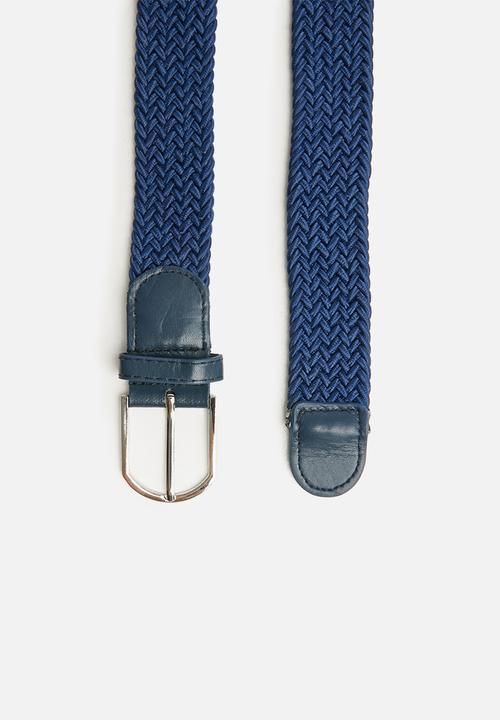 Superbalist - Woven slim belt - blue
