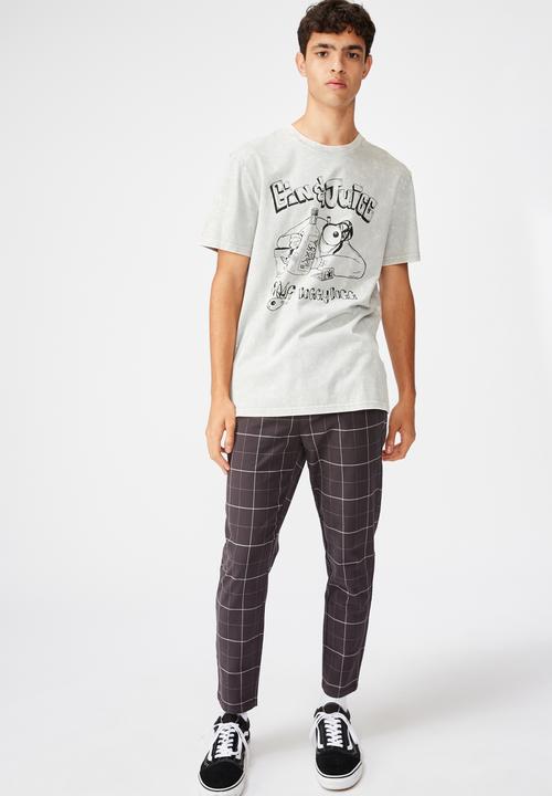 Factorie - Regular fit short sleeve license tee - grey