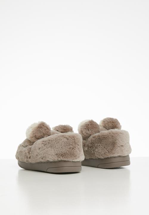 Pop Candy - Bear slipper - grey