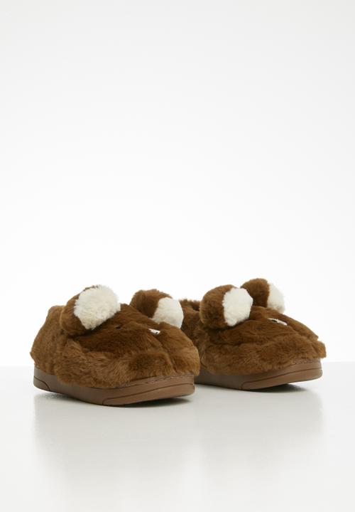 Pop Candy - Bear slipper - brown