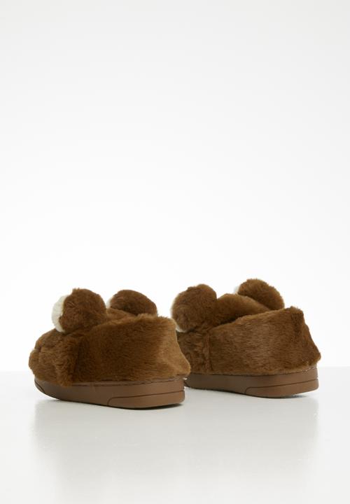 Pop Candy - Bear slipper - brown