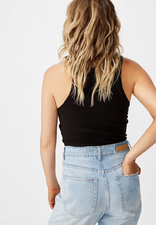 Cotton On - The sweetheart tank top - black