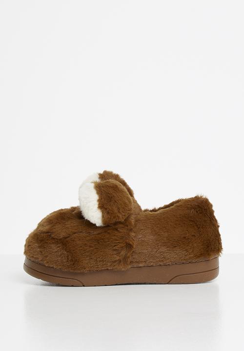 Pop Candy - Bear slipper - brown