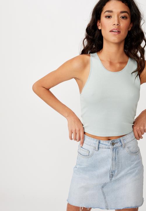 Cotton On - The sweetheart tank top - blue