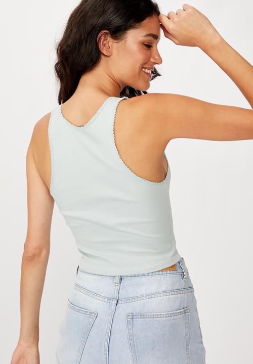 Cotton On - The sweetheart tank top - blue