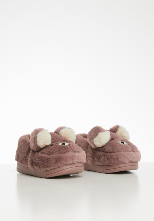 Pop Candy - Bear slipper - dirty pink 