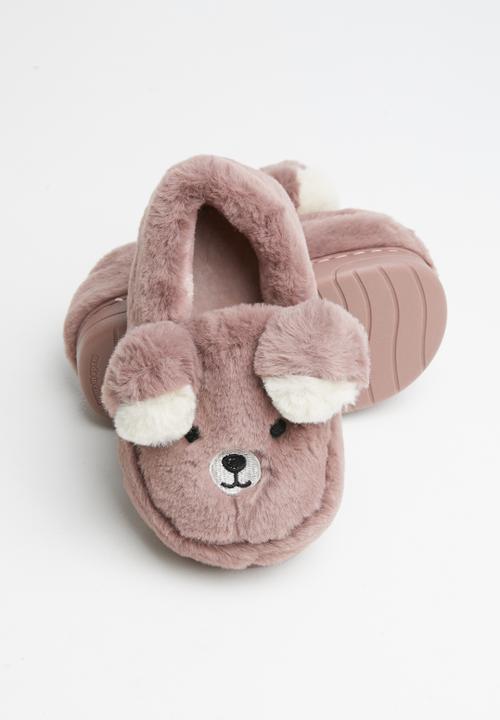 Pop Candy - Bear slipper - dirty pink 