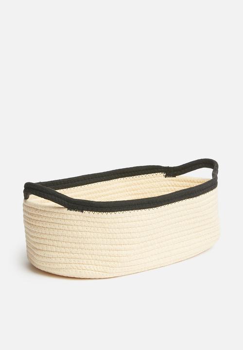 Sixth Floor - Cotton rope storage - natural & black