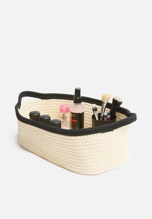 Sixth Floor - Cotton rope storage - natural & black