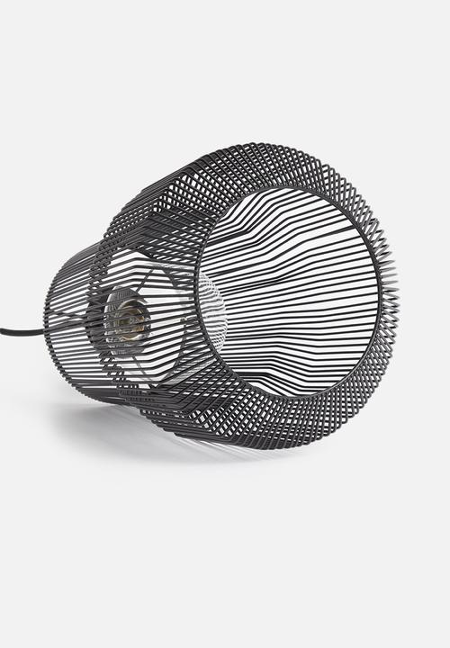 Sixth Floor - Lipsy wire pendant - black