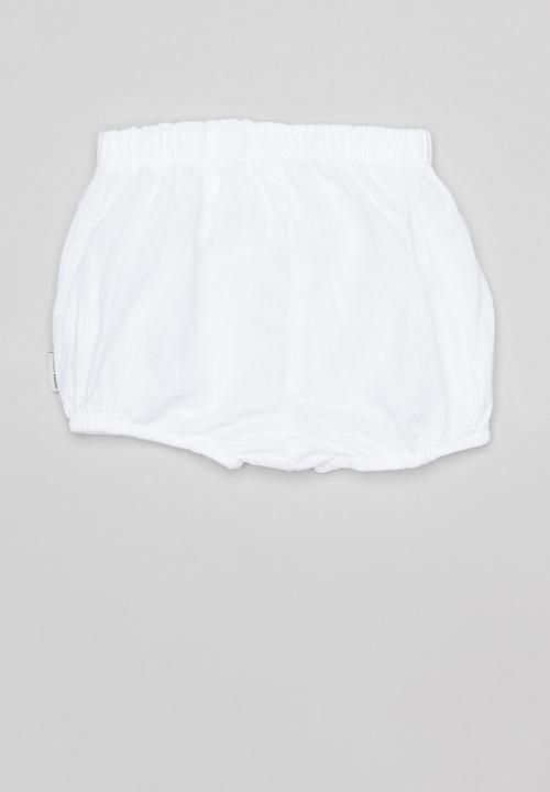 Sticky Fudge - Basic diaper cover - white