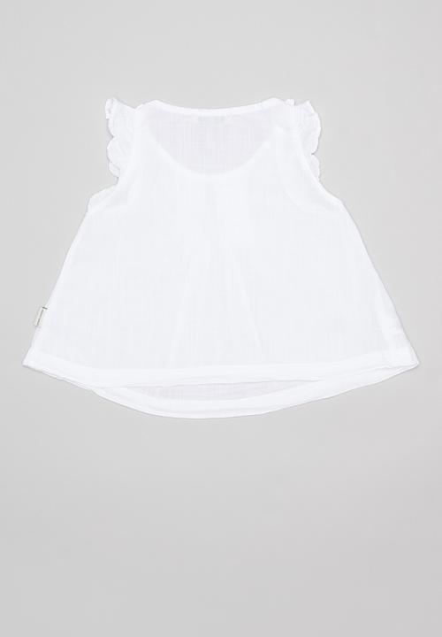 Sticky Fudge - Pintuck blouse - white