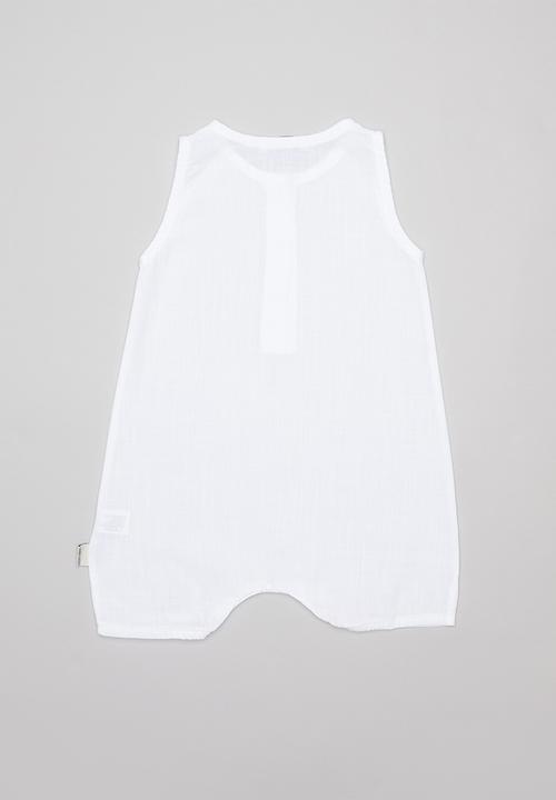 Sticky Fudge - Sleeveless romper - white