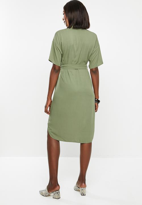 edit - Shirt dress - khaki