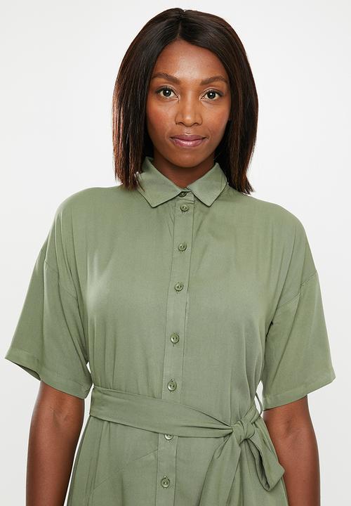 edit - Shirt dress - khaki