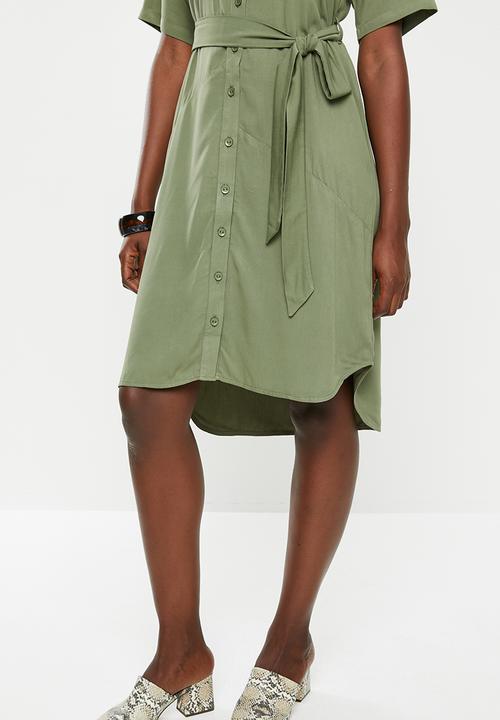 edit - Shirt dress - khaki