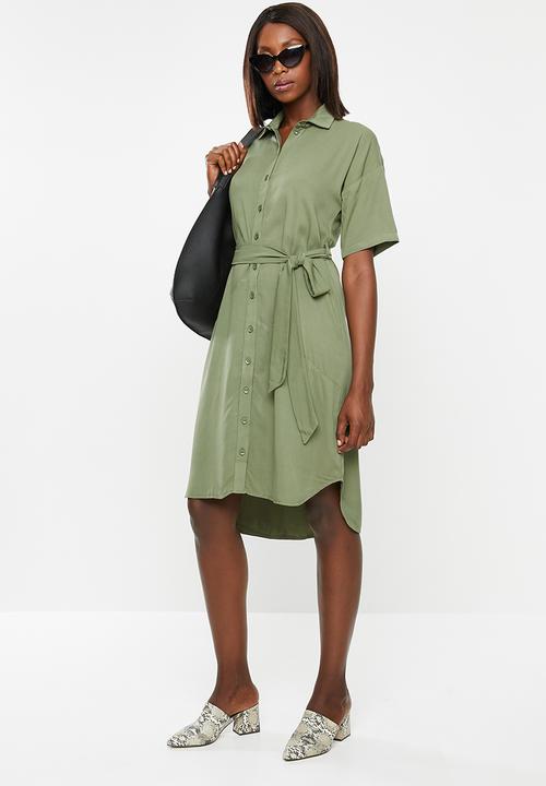 edit - Shirt dress - khaki