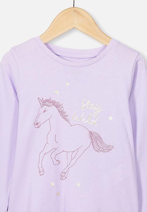 Cotton On - Penelope long sleeve tee - lilac