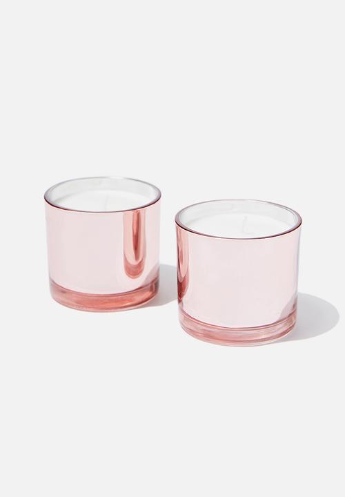 Typo - Duo candle set - rose gold