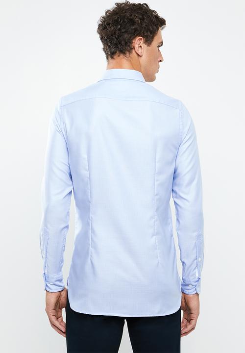 Tommy Hilfiger - Slim essential dobby shirt - blue