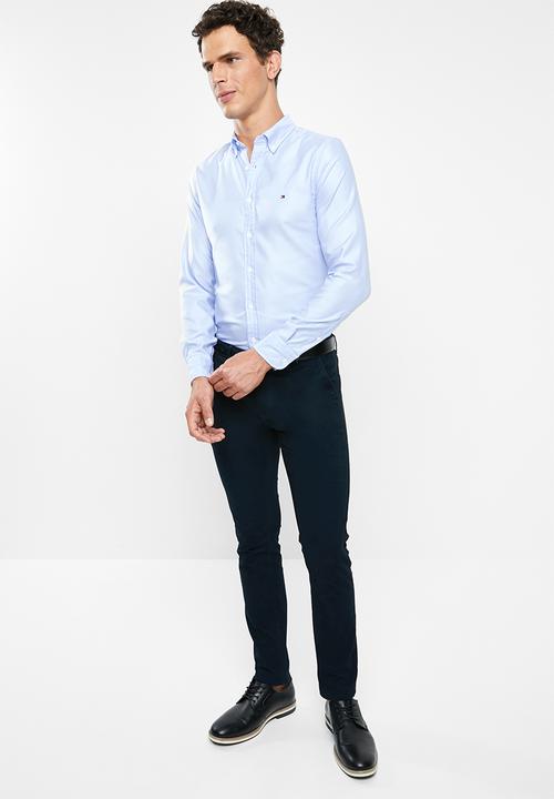Tommy Hilfiger - Slim essential dobby shirt - blue