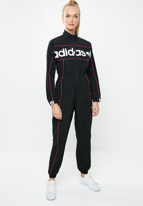 Adidas long sleeve jumpsuit - black 