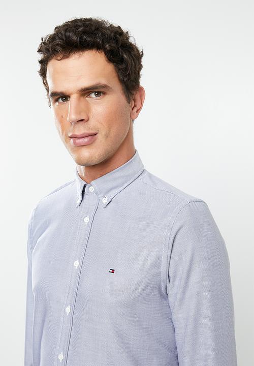 Tommy Hilfiger - Slim essential dobby shirt - grey