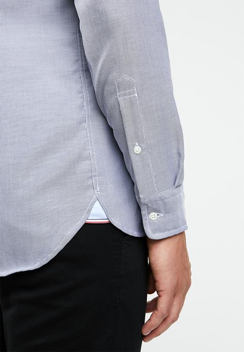 Tommy Hilfiger - Slim essential dobby shirt - grey