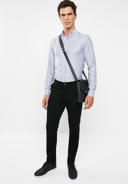 Tommy Hilfiger - Slim essential dobby shirt - grey