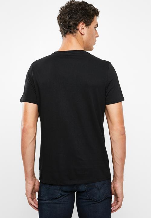 GUESS - Punk rock logo crew neck tee - black