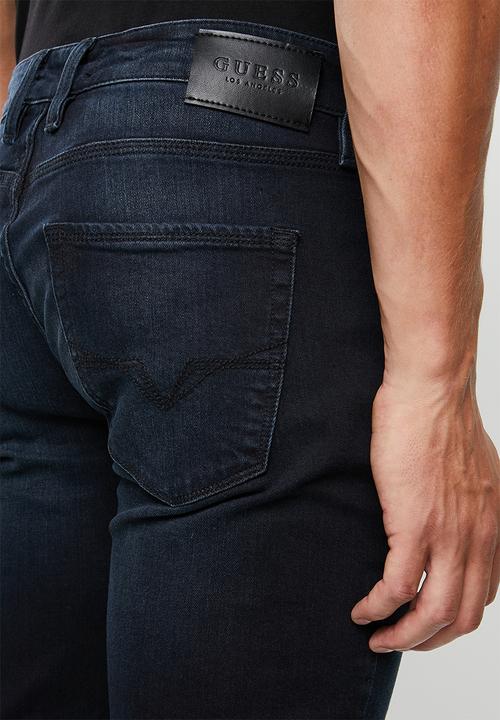 GUESS - Vega slim fit taper jeans - blue