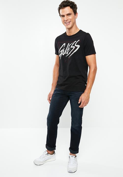 GUESS - Vega slim fit taper jeans - blue