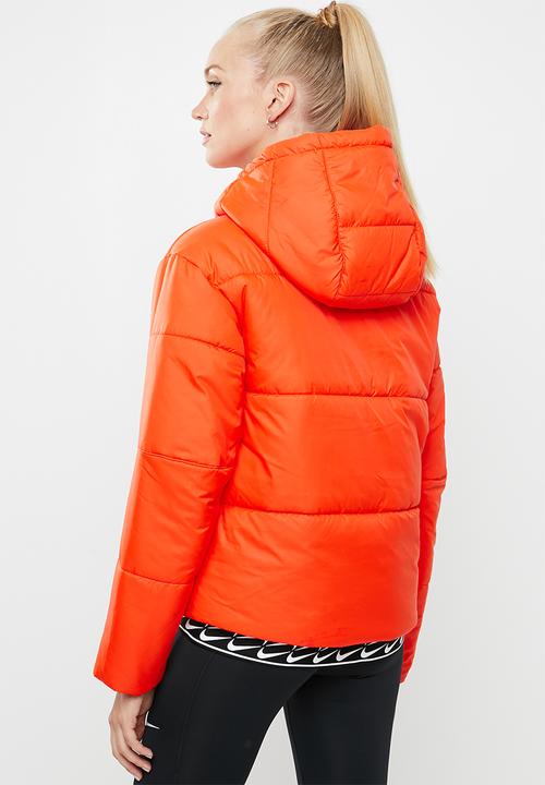 Nike - Nike sportswear syn fill puffer hooded jacket - orange