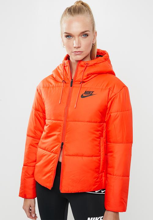 Nike - Nike sportswear syn fill puffer hooded jacket - orange