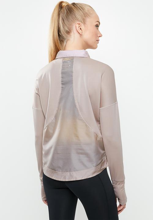 Nike - Nike top mid layer air jacket - black & grey