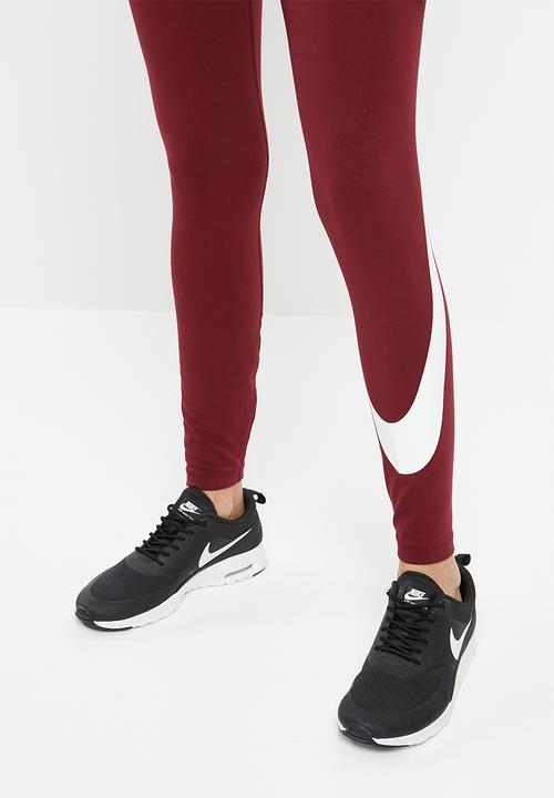 Nike - Nike sportswear legasee legging swoosh - red & white