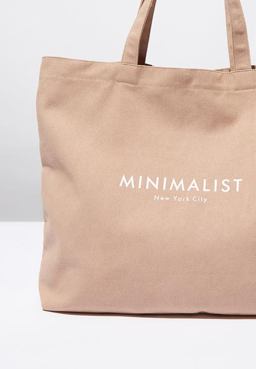 Rubi - Minimalist washed tote - blush