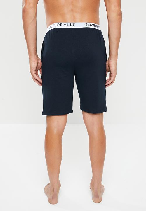 Superbalist - Knit slim fit lounge shorts - navy