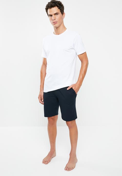 Superbalist - Knit slim fit lounge shorts - navy