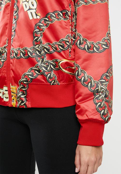 Nike - Nike sportswear syn fill glam jacket - red