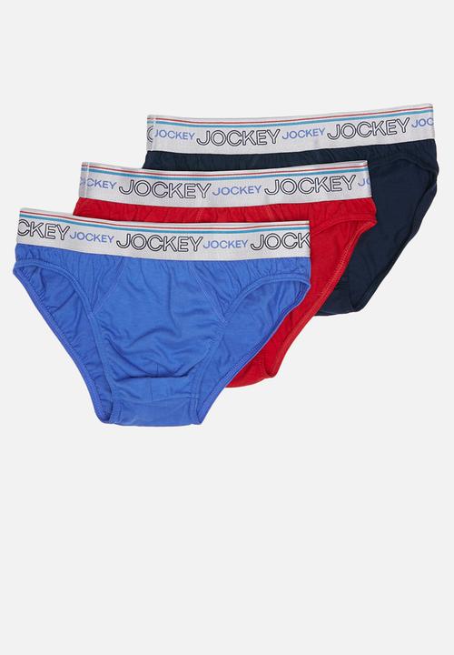 Jockey - 3 Pack plain new gen jockey brief - multi 
