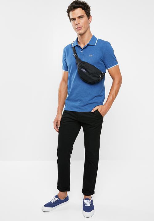 Lee  - Icon melange polo - blue