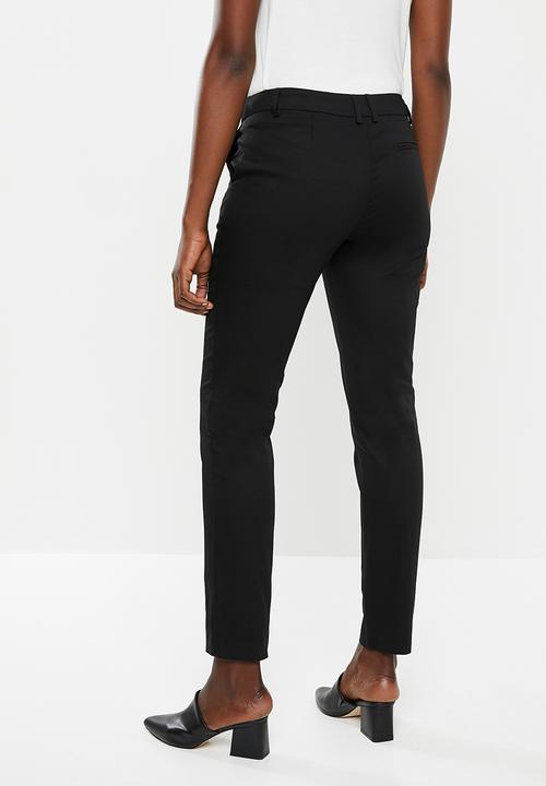 edit - Slim leg suit pants - black