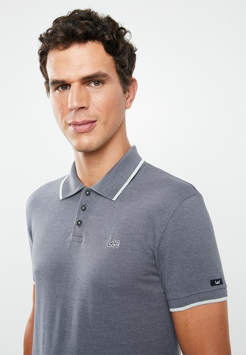 Lee  - Icon melange polo - grey